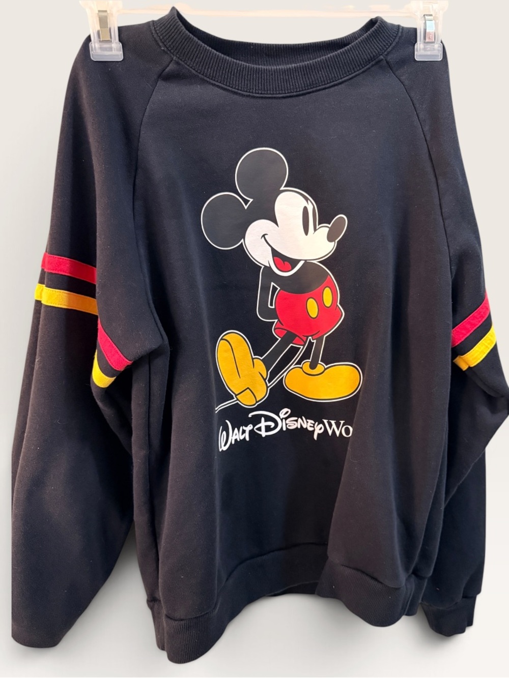 Disney Black Mickey Graphic Sweatshirt and Jogger Set size M